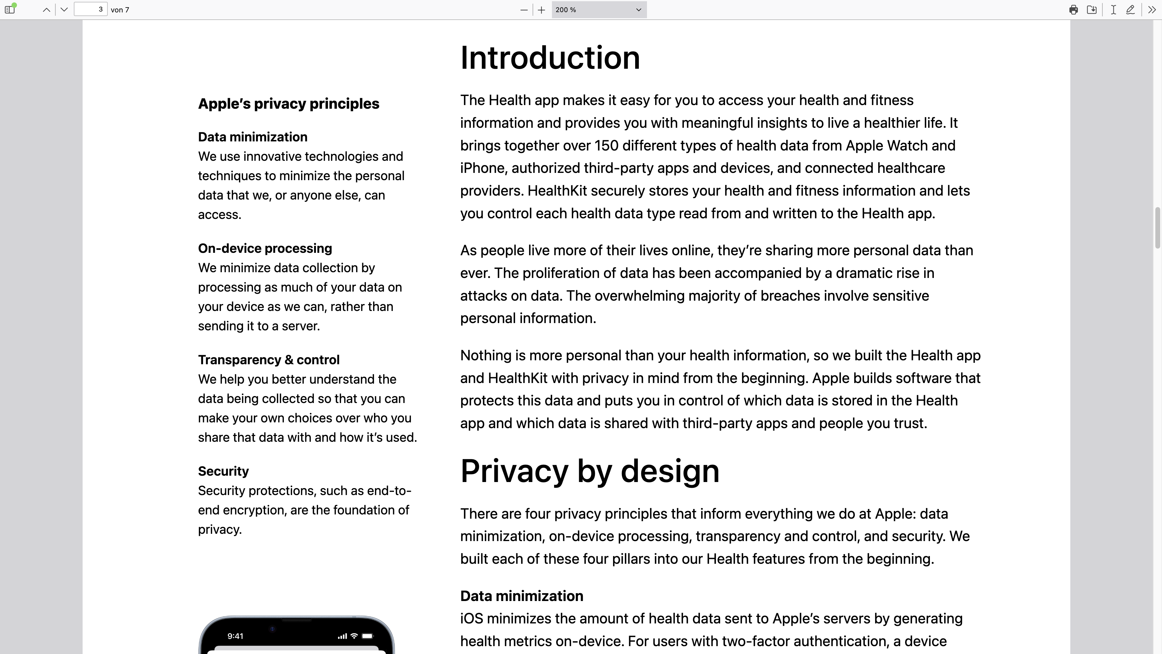 Health Privacy Overview  - Apple Health