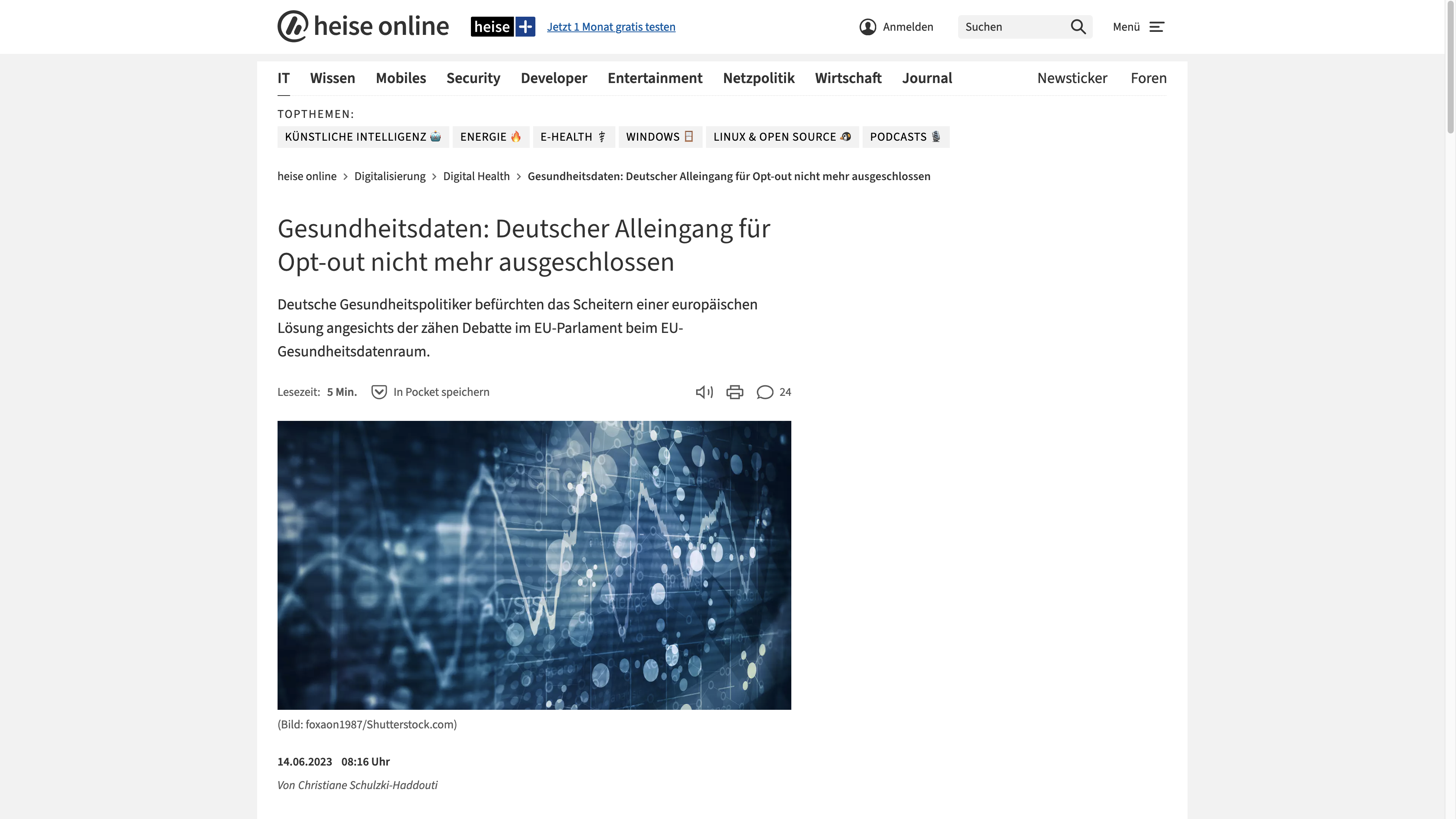 Gesundheitsdaten: Deutscher Alleingang für Opt-out nicht mehr ausgeschlossen 