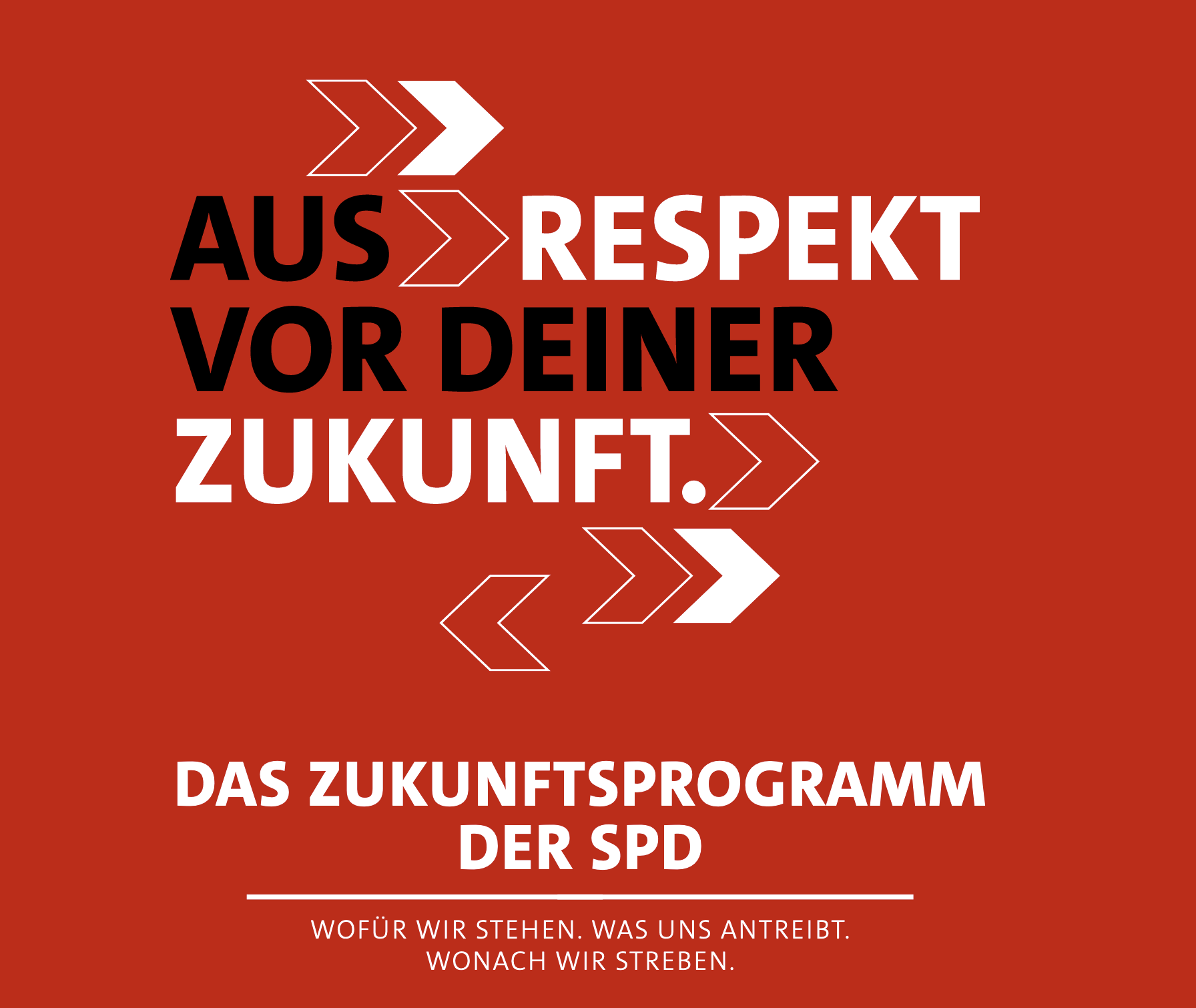 Titelbild des Wahlprogramms der SPD