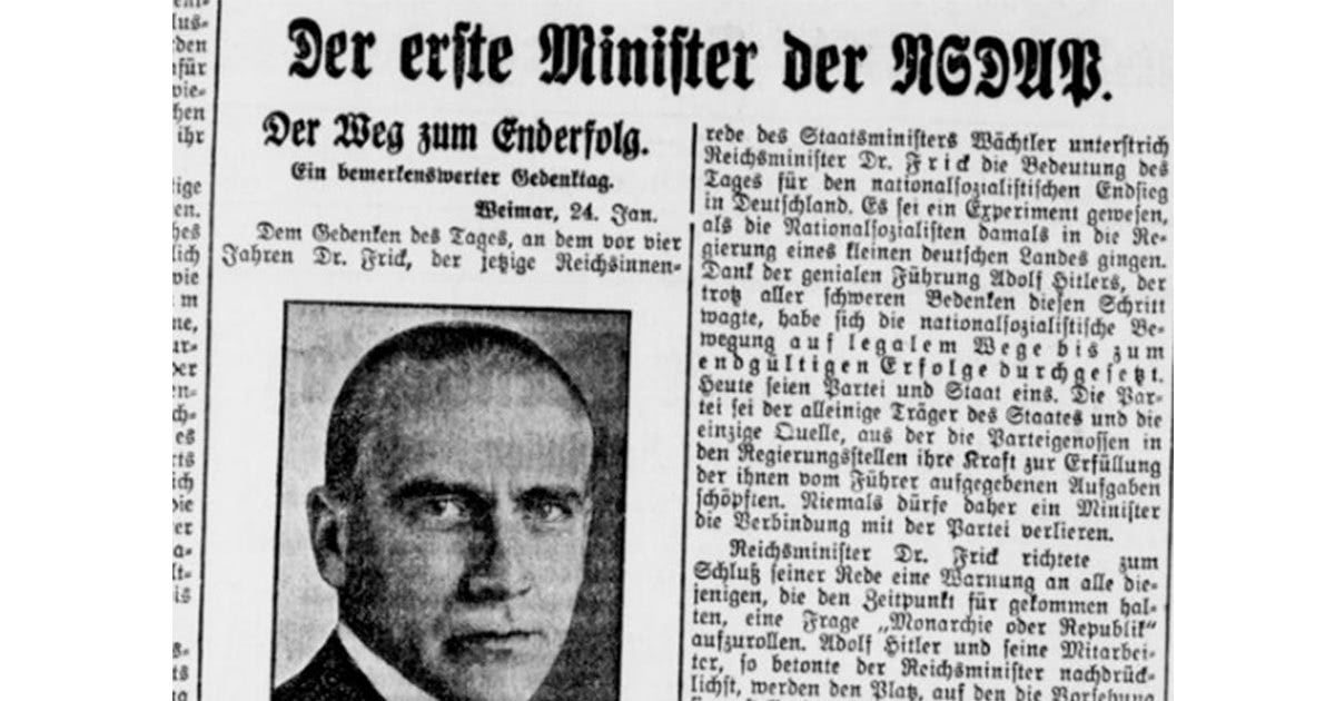 Zeitungsauschnitt: «Der Weg zum Enderfolg», aus: Westfälischer Beobacher, 23.1.1934